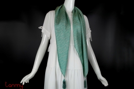 Silk scarf TIMESQUARE - DEEP WATER